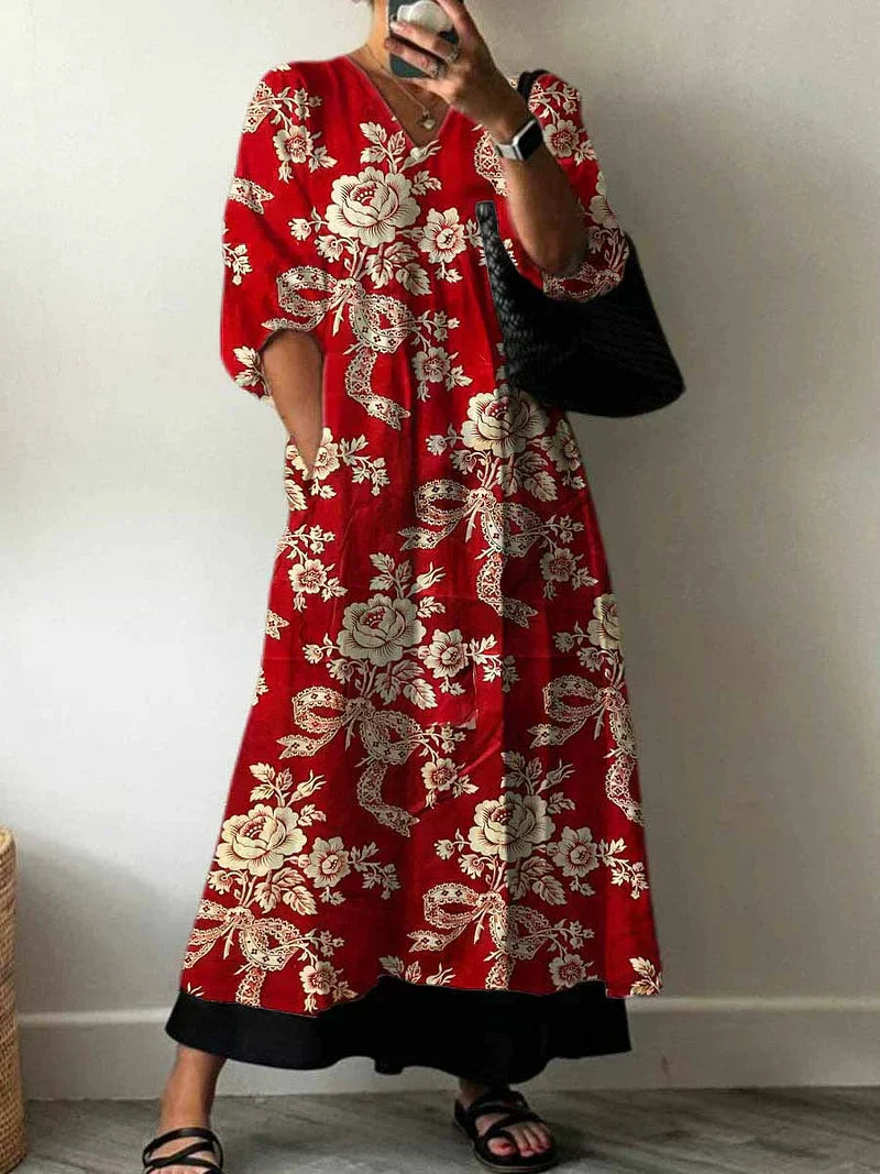 Clara | Elegant Print Dress