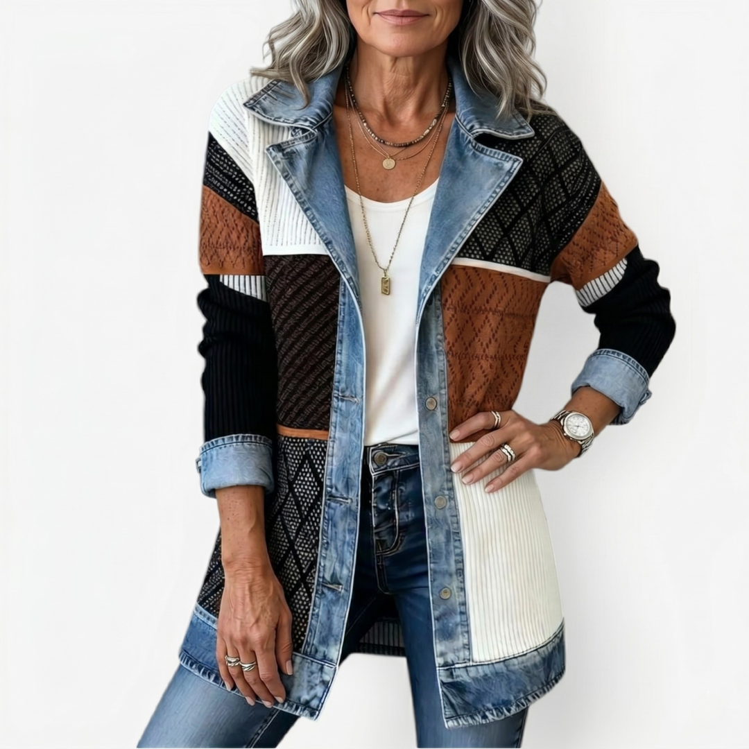 Sylvie | Indigo Knit Jacket