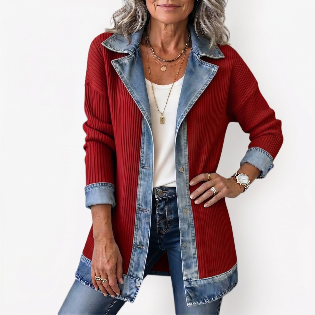 Sylvie | Indigo Knit Jacket