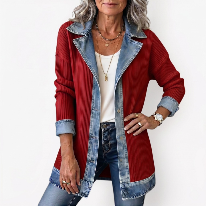 Sylvie | Indigo Knit Jacket
