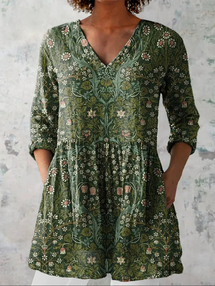 Sophie | Long Blouse with V-Neck