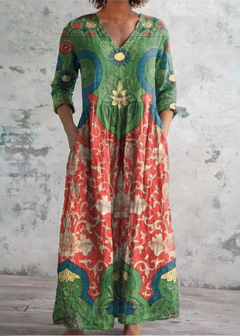 Clara | Elegant Print Dress