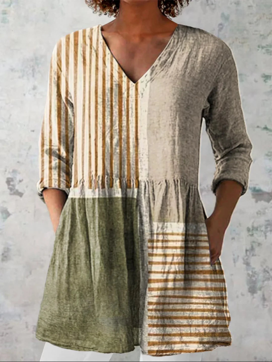 Sophie | Long Blouse with V-Neck