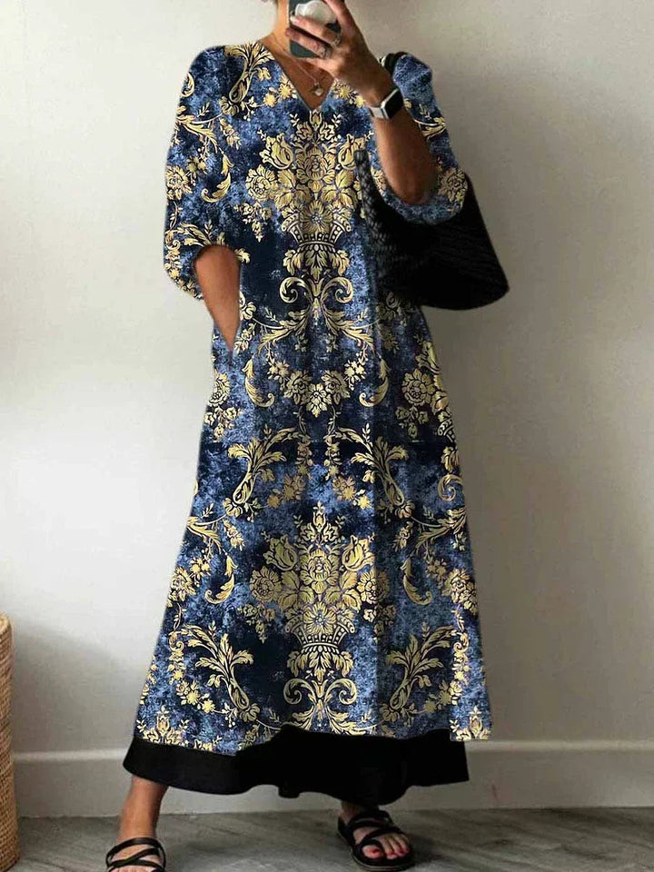 Clara | Elegant Print Dress