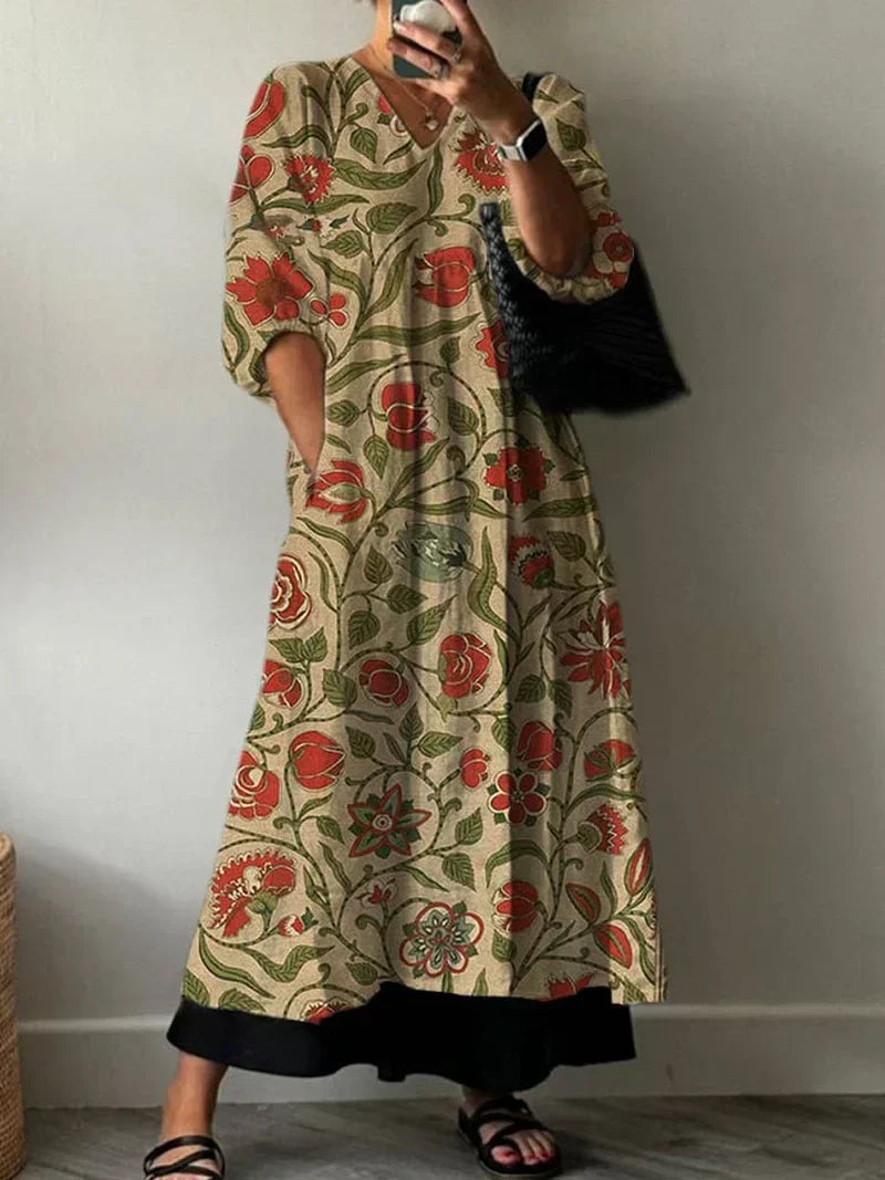 Clara | Elegant Print Dress