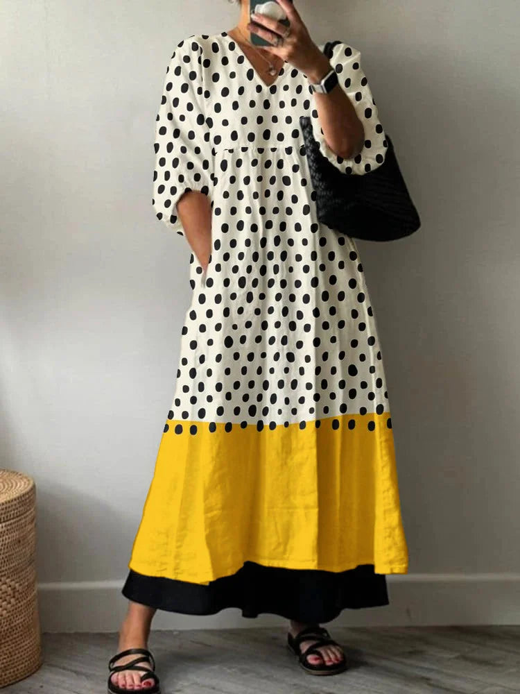 Clara | Elegant Print Dress