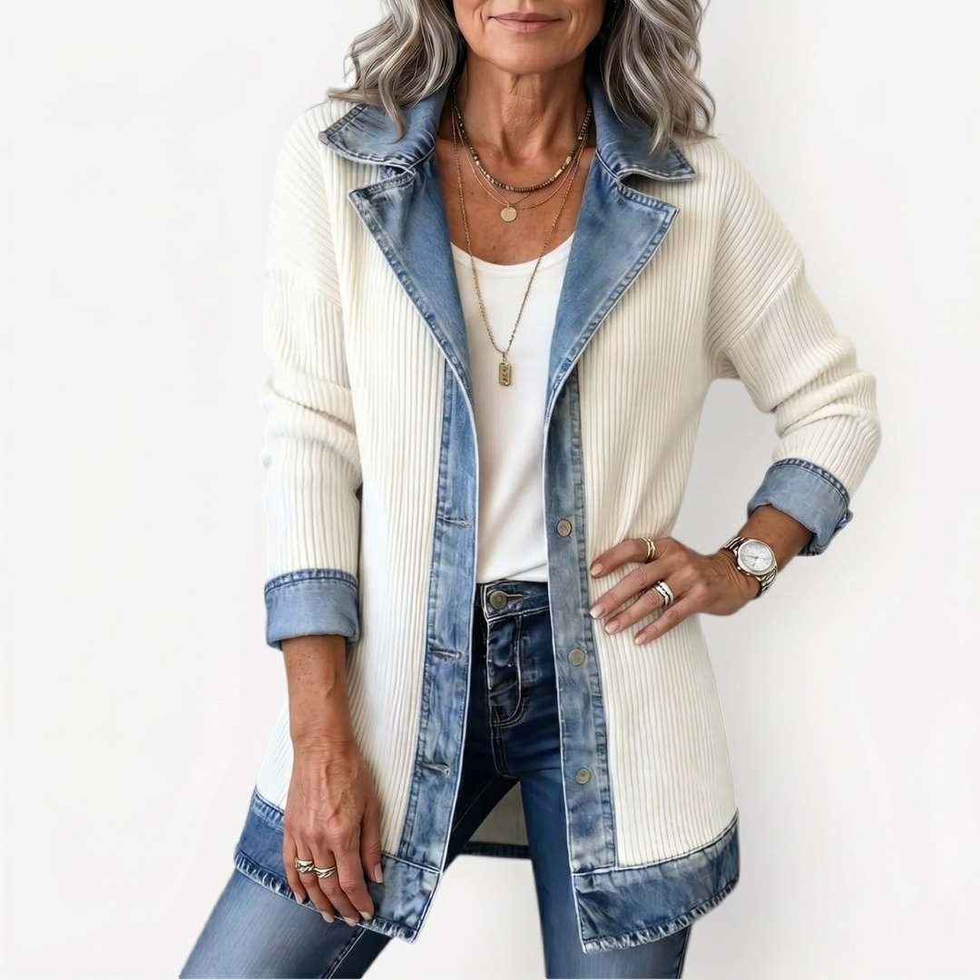 Sylvie | Indigo Knit Jacket