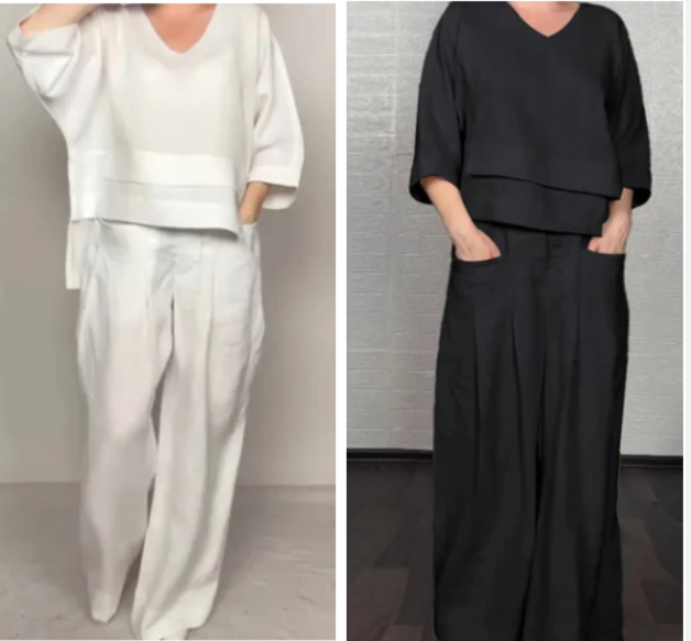 Noa | Ensemble Minimaliste Ample en Deux Pièces