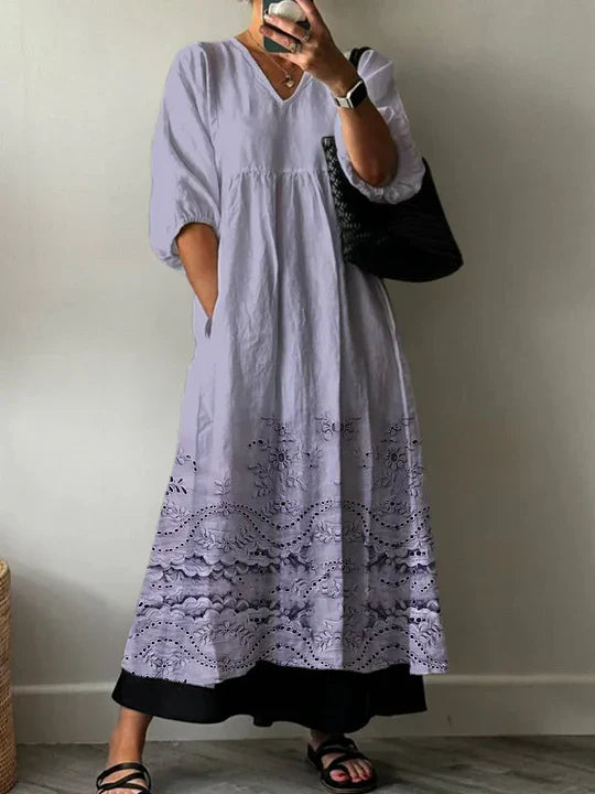 Clara | Elegant Print Dress