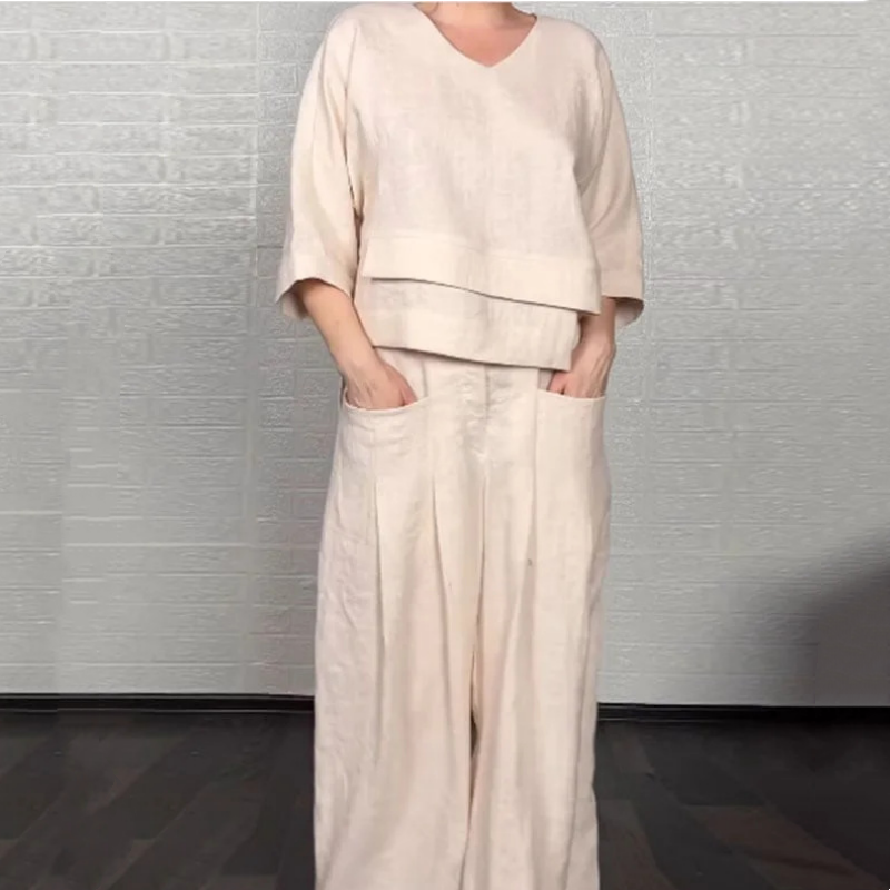 Noa | Ensemble Minimaliste Ample en Deux Pièces
